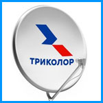 Спутниковая антенна TRICOLOR CTB-0.55-1.1 0.55 605 Logo с кронштейном и крепежом